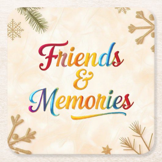 "Radiant Bonded Spirits" Rechteckiger Pappuntersetzer (Vorderseite)