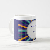 Radiant Burst Anpassbar Klassischer Becher, 325 ml Kaffeetasse (Vorderseite Links)