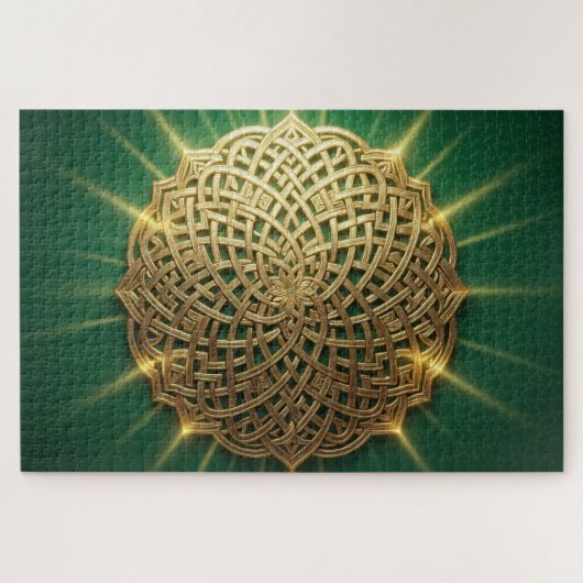Radiant Celtic Knot Mandala Jigsaw Puzzle (Horizontal)