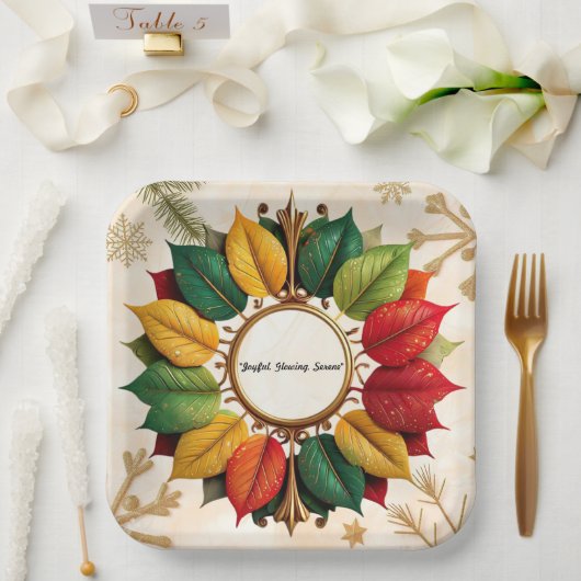 "Radiant Christmas" Pappteller (Hochzeit)