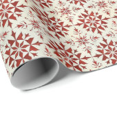 Radiant Christmas Quilting Muster in dunkelweiß Geschenkpapier (Rolleneckpunkt)