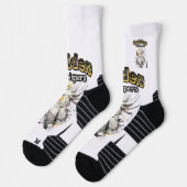 Radiant Cockatiel | Elegant Bird Painting Socken (Links)
