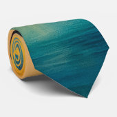 Radiant Convergence Abstract Fire and Mist Krawatte (Gerollt)