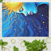 Radiant Cosmic Mind Erwachen Geschirrtuch (Gefaltet)