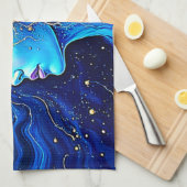 Radiant Cosmic Mind Erwachen Geschirrtuch (Viertel Falte)