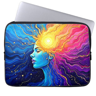 Radiant Cosmic Mind Erwachen Laptopschutzhülle