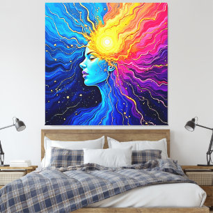 Radiant Cosmic Mind Erwachen Leinwanddruck