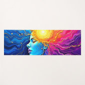 Radiant Cosmic Mind Erwachen Yogamatte (Vorderseite (Horizontal))