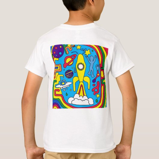 Radiant Cosmic Odyssey T-Shirt (Rückseite)