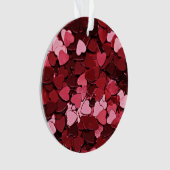 Radiant Crimson Hearts Jubilee Valentine's Day Ornament (Vorderseite)