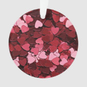 Radiant Crimson Hearts Jubilee Valentine's Day Ornament (Vorderseite)