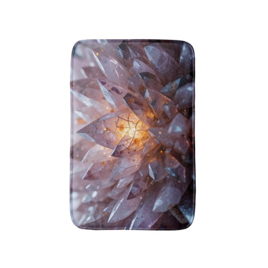 Radiant Crystal Heart Badematte (Vorderseite Vertikal)