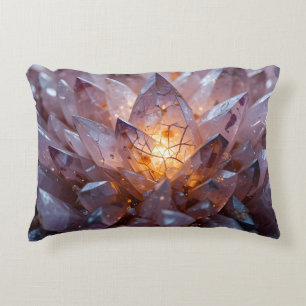 Radiant Crystal Heart Dekokissen