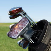 Radiant Crystal Heart Golf Headcover (In Situ)