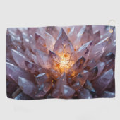 Radiant Crystal Heart Golfhandtuch (Horizontal)