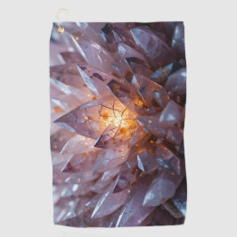 Radiant Crystal Heart Golfhandtuch