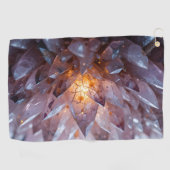 Radiant Crystal Heart Golfhandtuch (Horizontal)