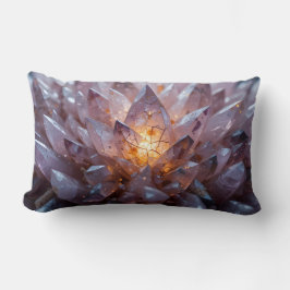 Radiant Crystal Heart Lendenkissen