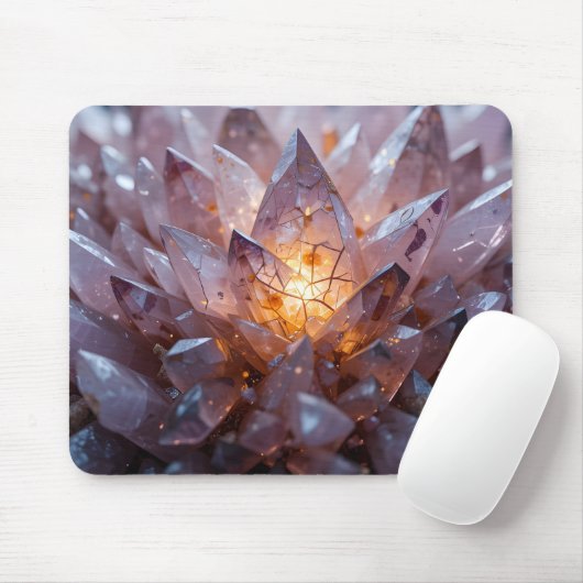 Radiant Crystal Heart Mousepad (Mit Mouse)