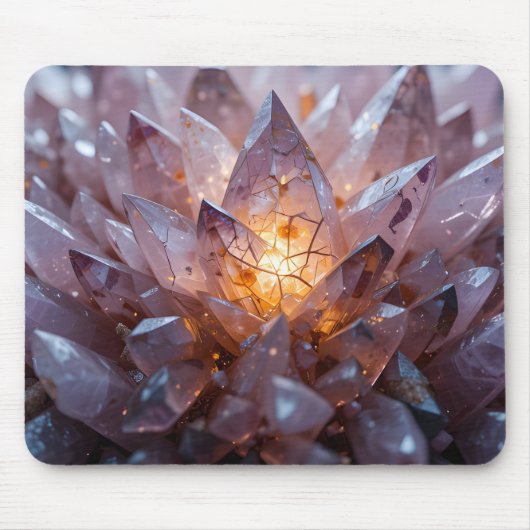 Radiant Crystal Heart Mousepad (Vorne)