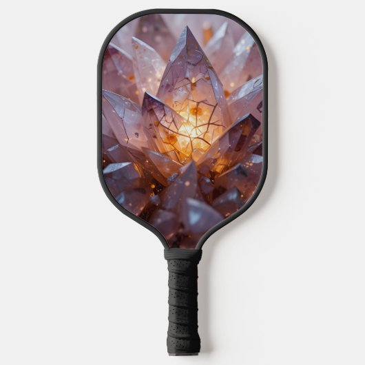 Radiant Crystal Heart Pickleball Schläger (Vorderseite)