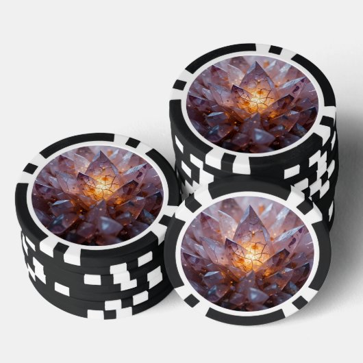 Radiant Crystal Heart Pokerchips (Stapel)