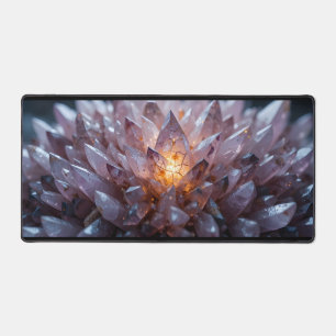 Radiant Crystal Heart Schreibtischunterlage