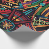 Radiant Cyan "Chronicle of the Ancients" Wrap Matt Geschenkpapier (Ecke)