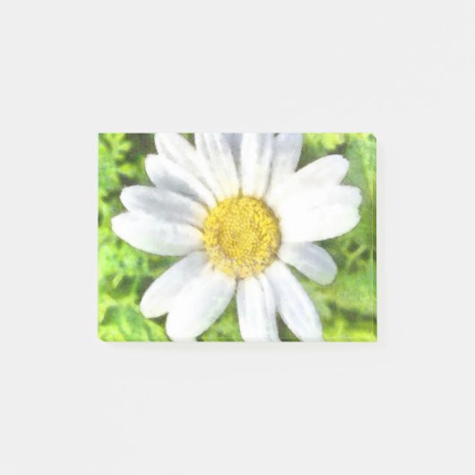 Radiant Daisy Watercolor Post-it Klebezettel (Vorderseite)