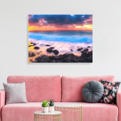 Radiant Dawn: Majestic Sunrise am Strand Leinwanddruck (Insitu (Wohnzimmer))