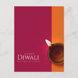Radiant Diwali wünschi Feiertagspostkarte