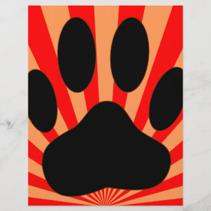 Radiant Dog Paw Print