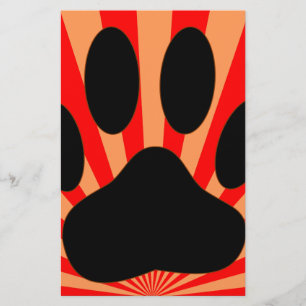 Radiant Dog Paw Print