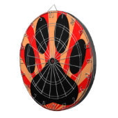 Radiant Dog Paw Print Dartscheibe (Vorderseite rechts)