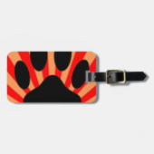 Radiant Dog Paw Print Gepäckanhänger (Vorderseite horizontal)