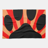 Radiant Dog Paw Print Handtuch (Horizontal)