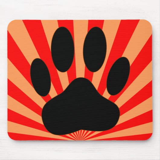 Radiant Dog Paw Print Mousepad (Vorne)