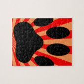 Radiant Dog Paw Print Puzzle (Horizontal)
