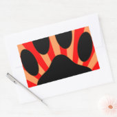 Radiant Dog Paw Print Rechteckiger Aufkleber (Umschlag)