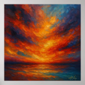 Radiant Drift Abstract Poster (Vorne)