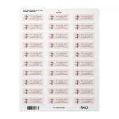 Radiant Easter Cross Return Address Label (Vorne)
