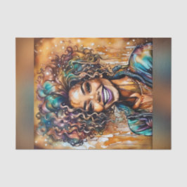 Radiant Ebonöl Slick Queen Decoupage Paper Seidenpapier