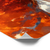 Radiant Elegance - Ölporträt zeitloser Schönheit Poster (Ecke)