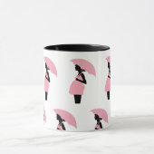 Radiant erwartet Mutter: rosa Schirm Tasse (Zentrum)