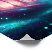 Radiant Ethereal Forest of Endless Light Poster (Ecke)