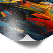 Radiant Expressionist Portrait Art Fotodruck (Ecke)