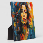 Radiant Expressionist Portrait Art Fotoplatte (Seite)