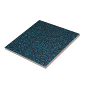 Radiant Eye Catching Blue Glitzer Particle Fliese (Seite)