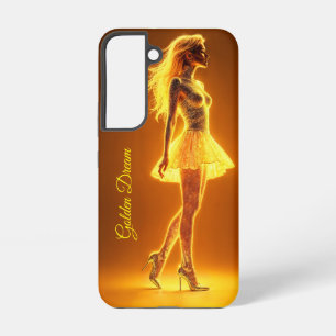 Radiant Fantasy Modell leuchtend goldenes Glühen Samsung Galaxy Hülle