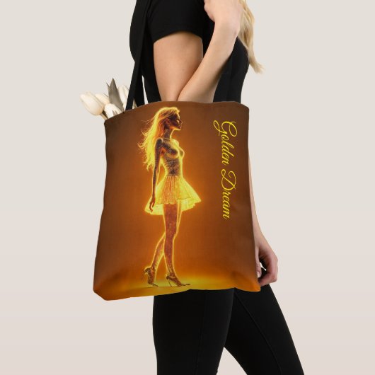 Radiant Fantasy Modell leuchtend goldenes Glühen Tasche (Von Nahem)
